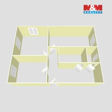 Prodej bytu 2+1, Chomutov, Kamenná, 59 m2