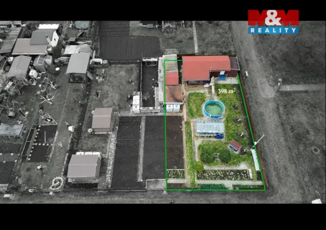 Prodej zahrady, Podbořany, 398 m2