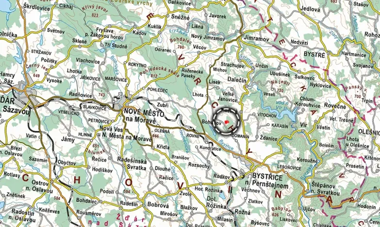 Prodej louky, Bystřice nad Pernštejnem, 40441 m2