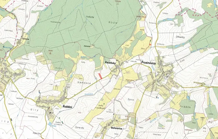 Prodej pole, Pacetluky, 6457 m2