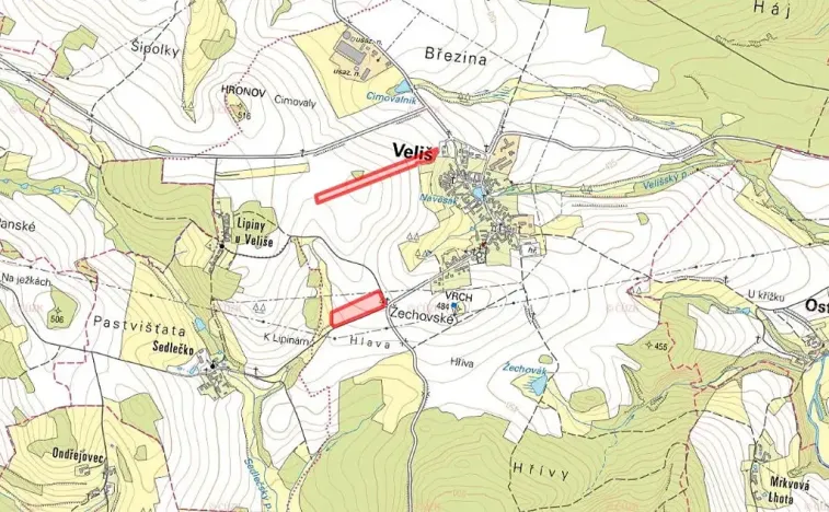 Prodej pole, Veliš, 49646 m2