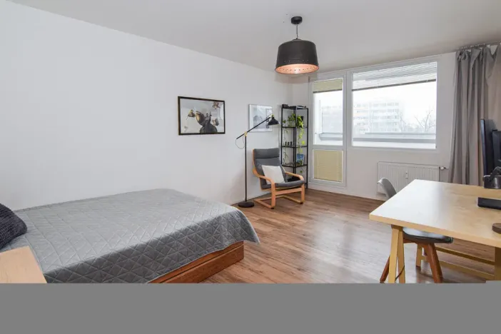 Pronájem bytu 1+kk, Praha - Střížkov, Bínova, 37 m2