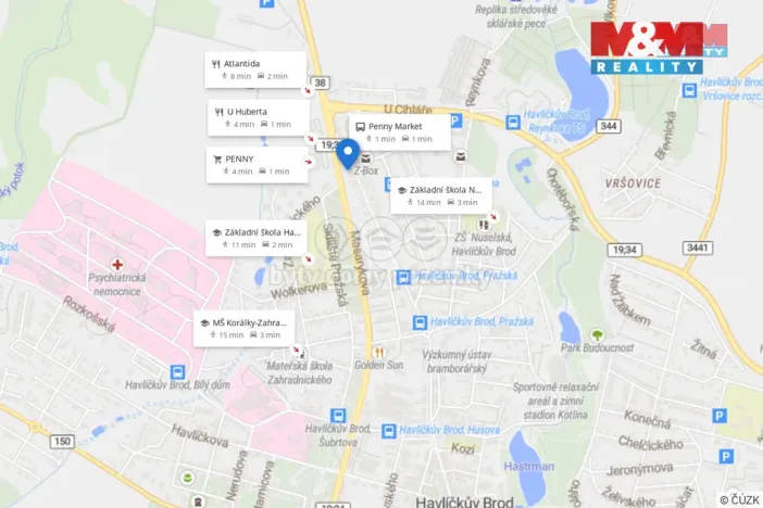 Pronájem bytu 2+1, Havlíčkův Brod, Pražská, 70 m2