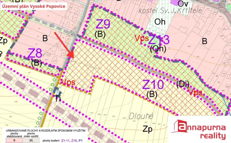 Prodej pozemku, Vysoké Popovice, 996 m2