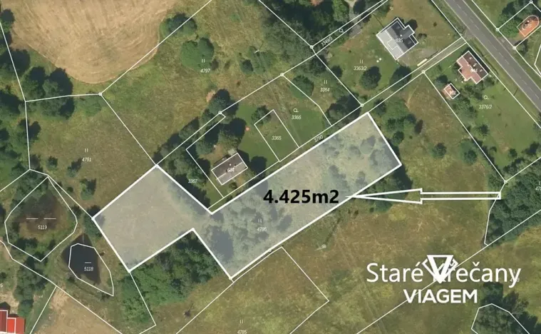 Prodej zahrady, Staré Křečany, 4425 m2