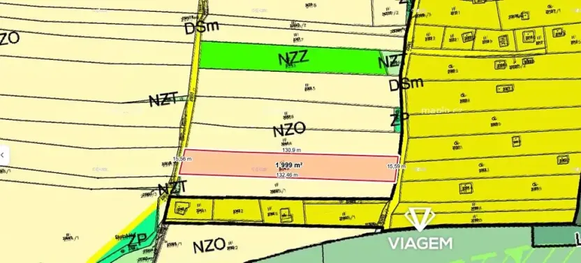 Prodej zahrady, Lužná, 1999 m2