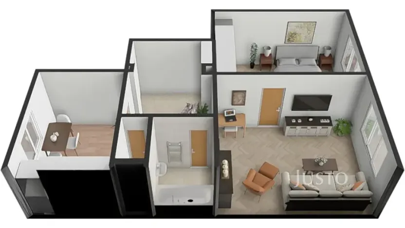 Prodej bytu 2+1, Písek, Šafaříkova, 52 m2