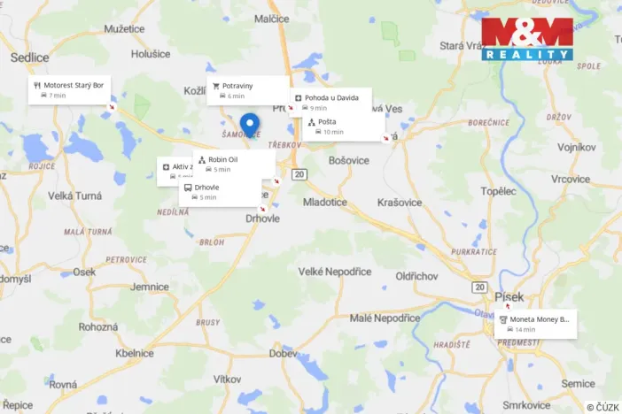 Prodej louky, Předotice - Šamonice, 20363 m2