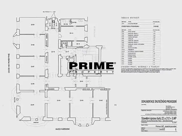 Pronájem kanceláře, Praha - Staré Město, Na Perštýně, 319 m2