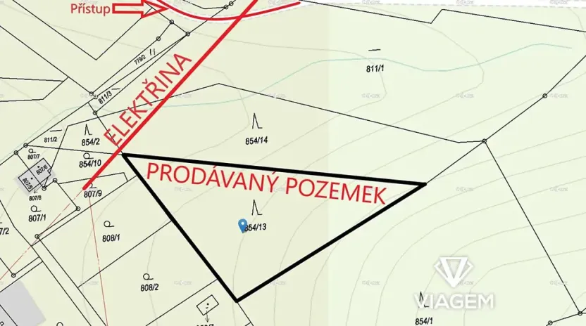 Prodej lesa, Karviná, 1419 m2