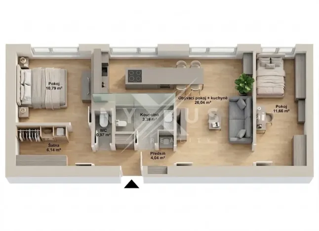 Prodej bytu 3+kk, Praha - Vinohrady, Nad Primaskou, 62 m2