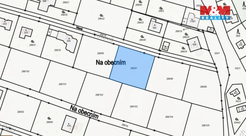 Prodej pozemku pro bydlení, Březí, Vínová, 1002 m2