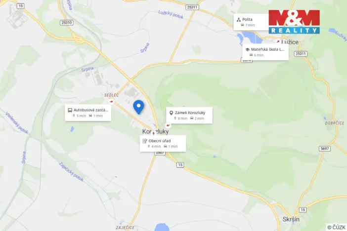 Prodej pozemku pro bydlení, Korozluky, 1500 m2