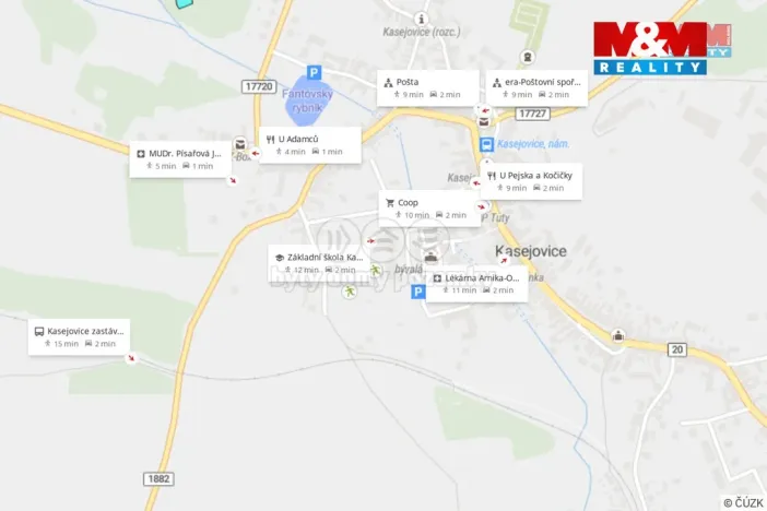 Prodej pozemku pro bydlení, Kasejovice, 1234 m2