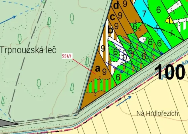 Dražba lesa, Suchdol nad Lužnicí, 9131 m2