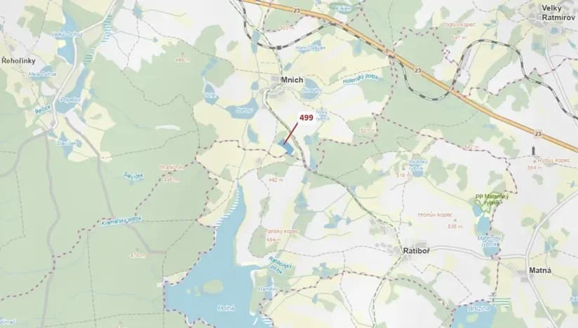 Dražba lesa, Kardašova Řečice, 25097 m2