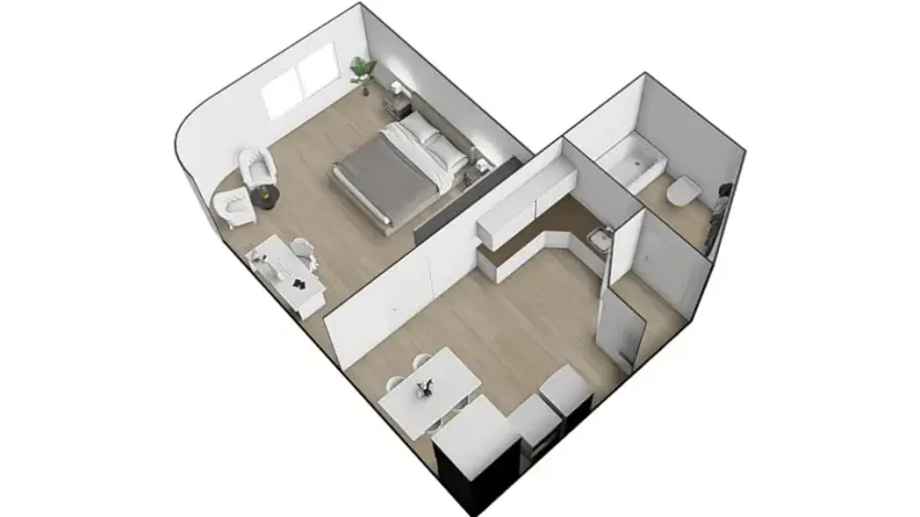 Pronájem bytu 1+1, Brno, Krkoškova, 35 m2