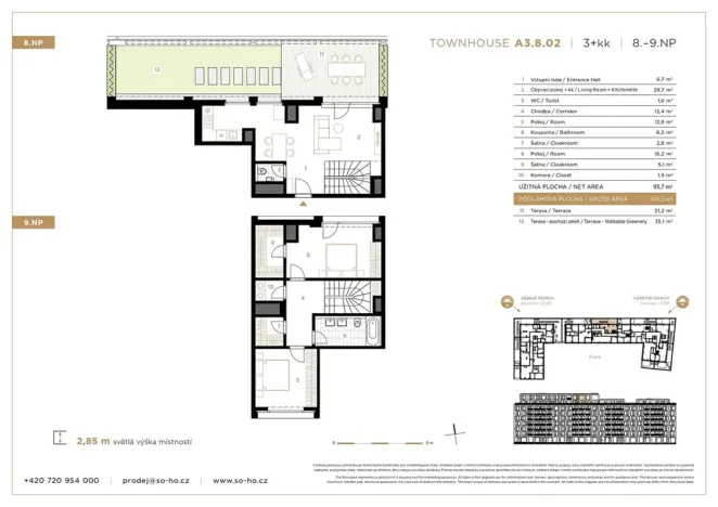Prodej bytu 3+kk, Praha - Holešovice, V háji, 105 m2