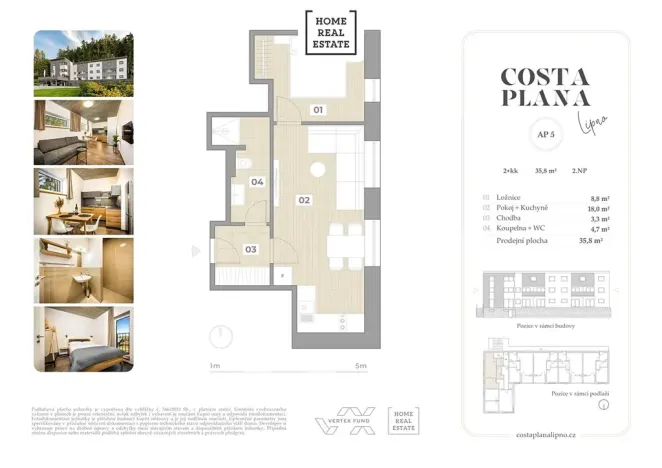 Prodej bytu 2+kk, Černá v Pošumaví, 36 m2
