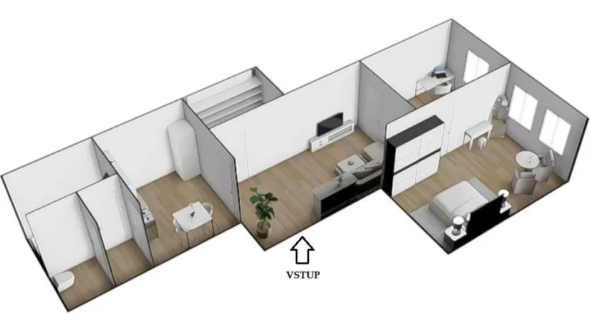 Pronájem bytu 3+kk, Brno - Staré Brno, Pekařská, 75 m2