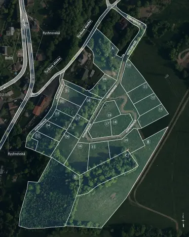 Prodej pozemku pro bydlení, Jablonec nad Nisou, Tyršova stezka, 1040 m2