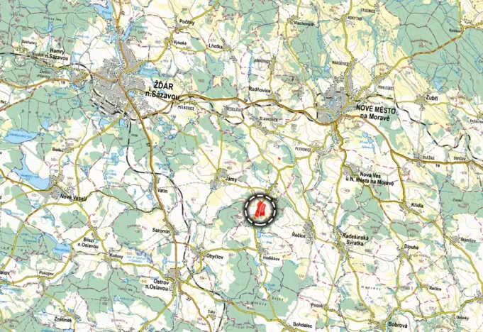 Prodej pole, Nové Město na Moravě, 77573 m2