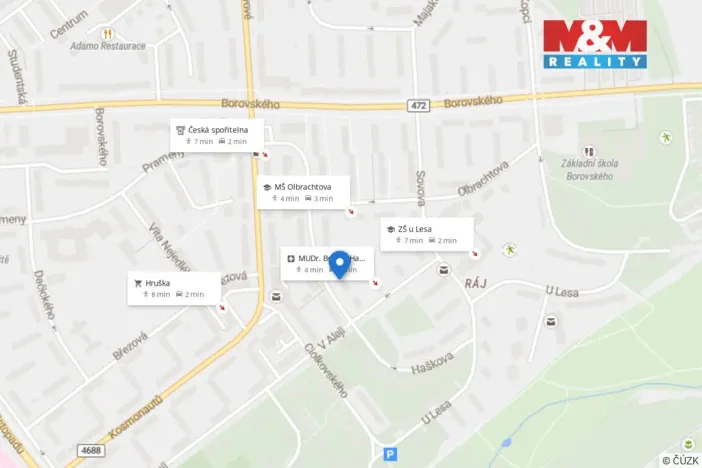 Prodej bytu 2+1, Karviná - Ráj, Haškova, 54 m2