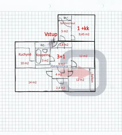 Prodej bytu 4+1, Plzeň, Strážnická, 83 m2