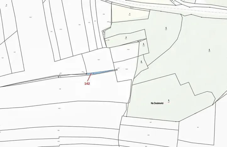 Dražba pozemku, Nerestce, 145 m2