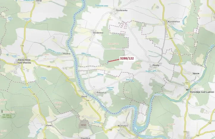 Dražba lesa, Hosty, 1942 m2