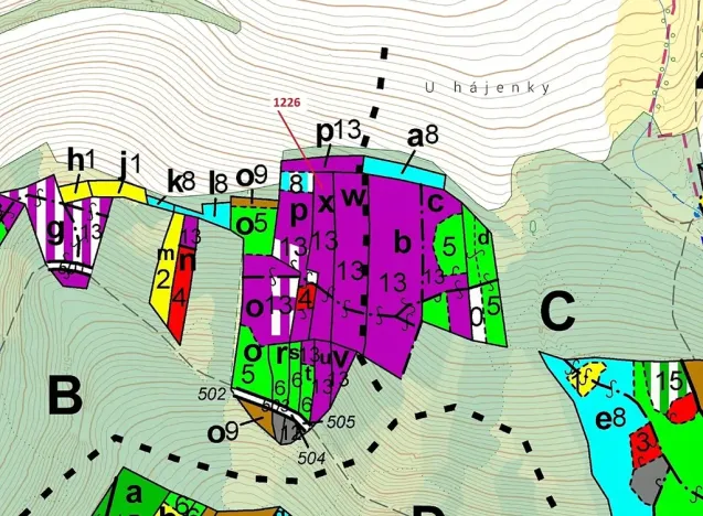 Dražba lesa, Vilice, 3593 m2