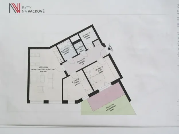 Pronájem bytu 3+kk, Praha - Žižkov, Olgy Havlové, 71 m2