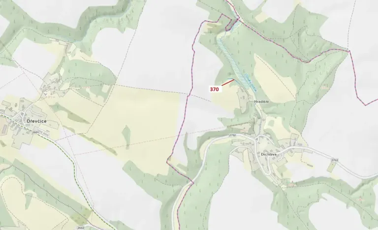 Dražba pozemku, Chlum, 191 m2