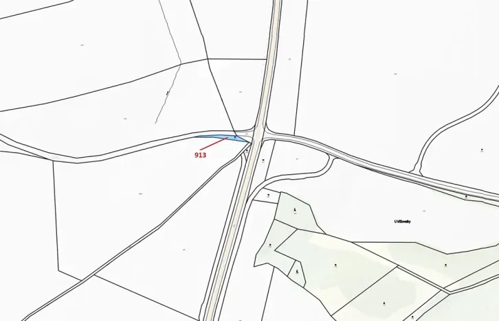 Dražba pozemku, Chlum, 356 m2