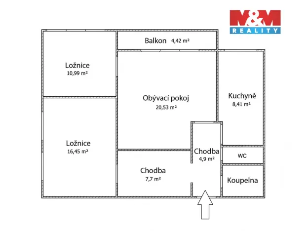 Prodej bytu 3+1, Brno - Líšeň, Josefy Faimonové, 78 m2