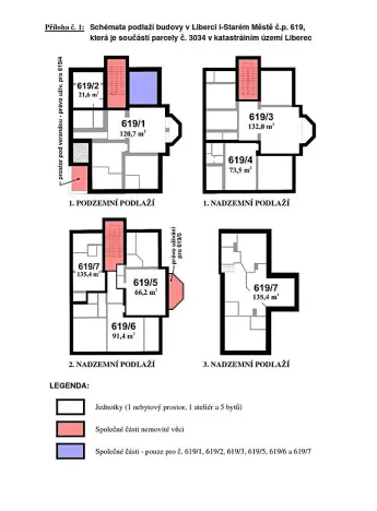 Pronájem bytu 2+kk, Liberec, Gorkého, 73 m2