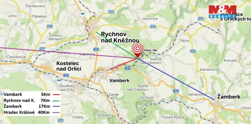 Prodej chaty, Vamberk - Peklo, 60 m2