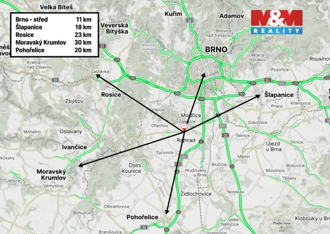 Prodej zahrady, Želešice, 1635 m2