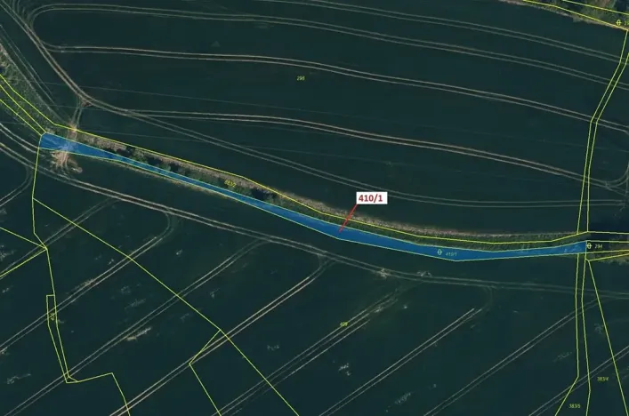 Dražba pozemku, Olešná, 783 m2