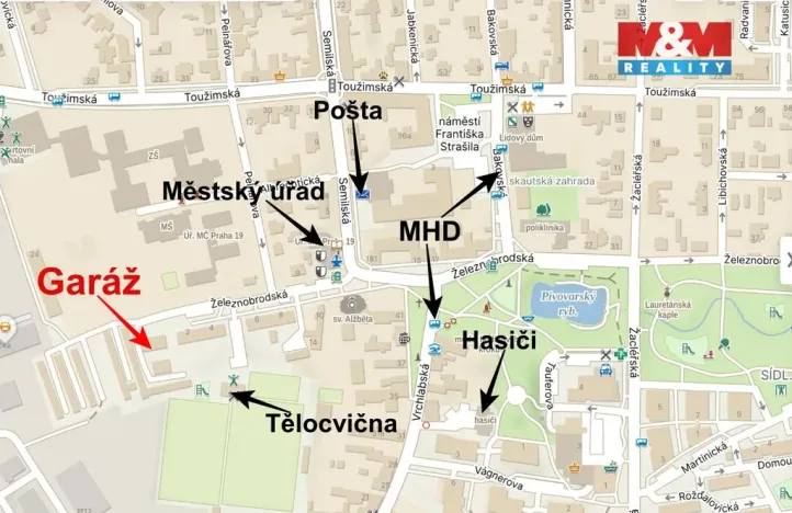 Prodej garáže, Praha - Kbely, 17 m2