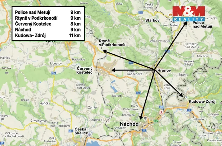 Prodej bytu 3+1, Hronov, Jiráskova, 73 m2
