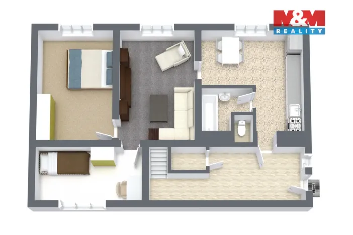 Prodej rodinného domu, Hřivice - Markvarec, 72 m2