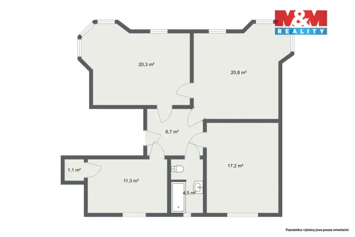 Prodej bytu 3+1, Karlovy Vary - Drahovice, Americká, 92 m2