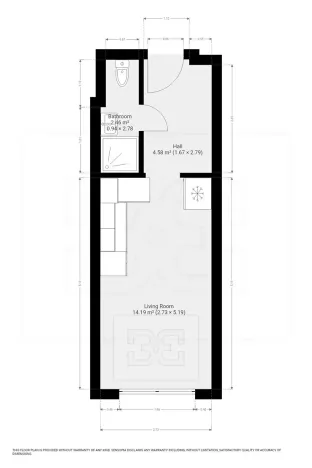 Pronájem bytu 1+kk, Praha - Chodov, Čenětická, 22 m2
