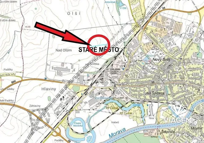 Prodej podílu pole, Staré Město, 1048 m2