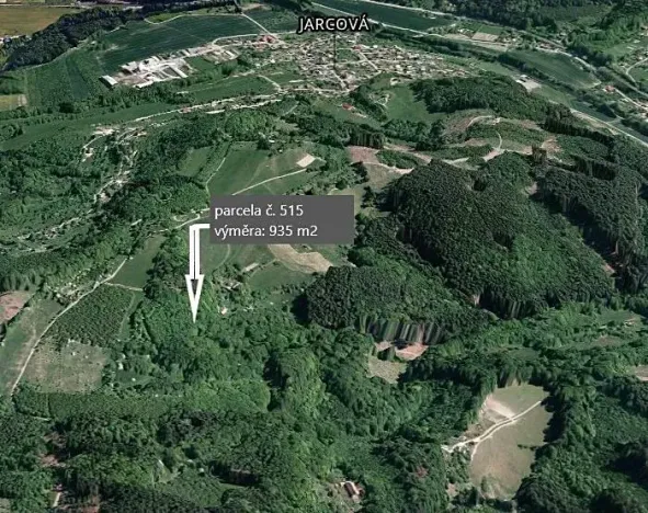 Prodej pole, Jarcová, 935 m2