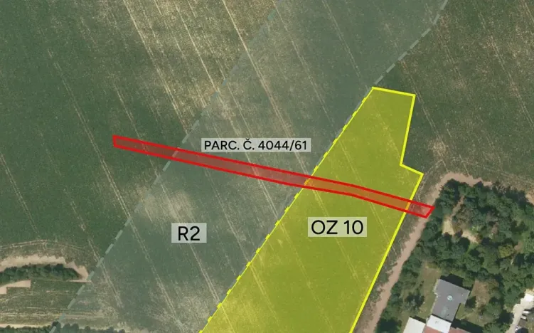 Prodej komerčního pozemku, Kyjov, 1955 m2