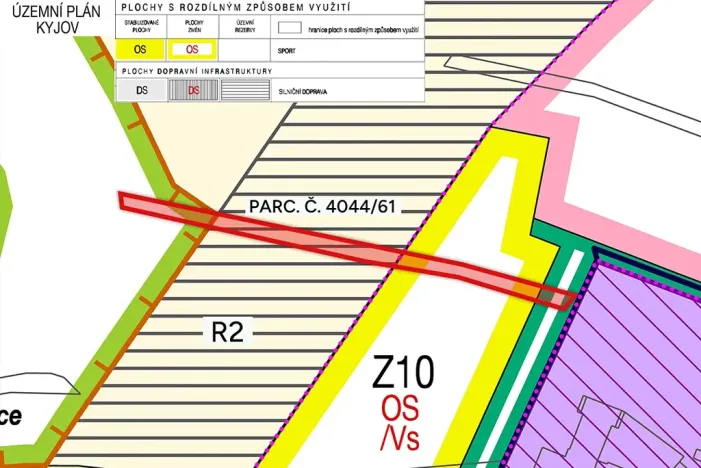 Prodej komerčního pozemku, Kyjov, 1955 m2