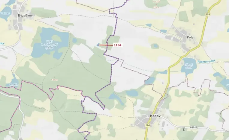 Dražba lesa, Hradiště, 1083 m2