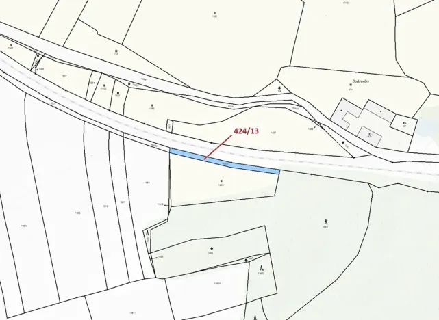 Dražba pozemku, Nerestce, 392 m2